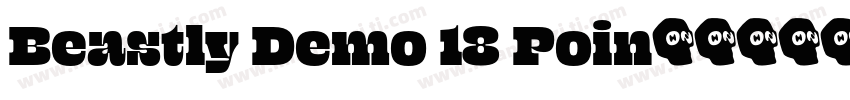 Beastly Demo 18 Poin字体转换